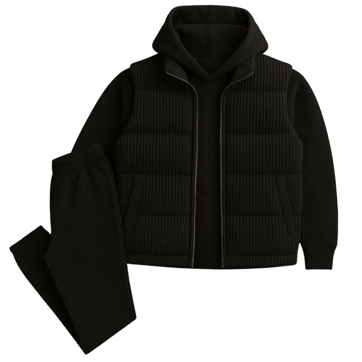 PRL™ Wohlfühl-Set – Hoodie, Steppweste & Hose