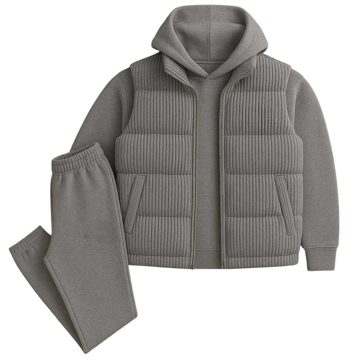 PRL™ Wohlfühl-Set – Hoodie, Steppweste & Hose